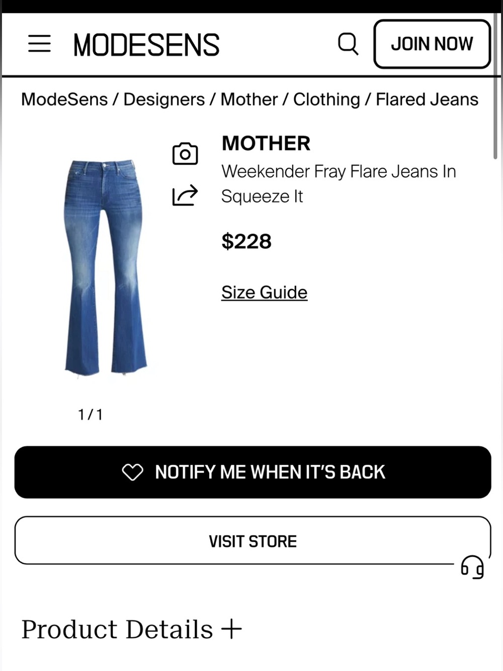 Mother weekender fray jeans- squeeze it - Picture 3 of 7